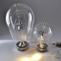 Unique Design Crystal Hand Blown Glass Table Lamp with metal Glass Table lamps for Bedroom